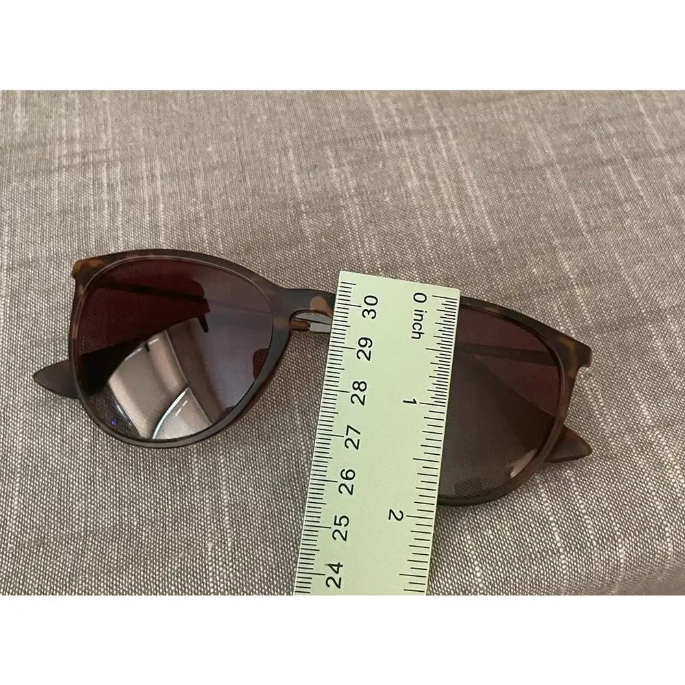 Womens Polarized Brown Tortoise Shell  Round Sunglasses